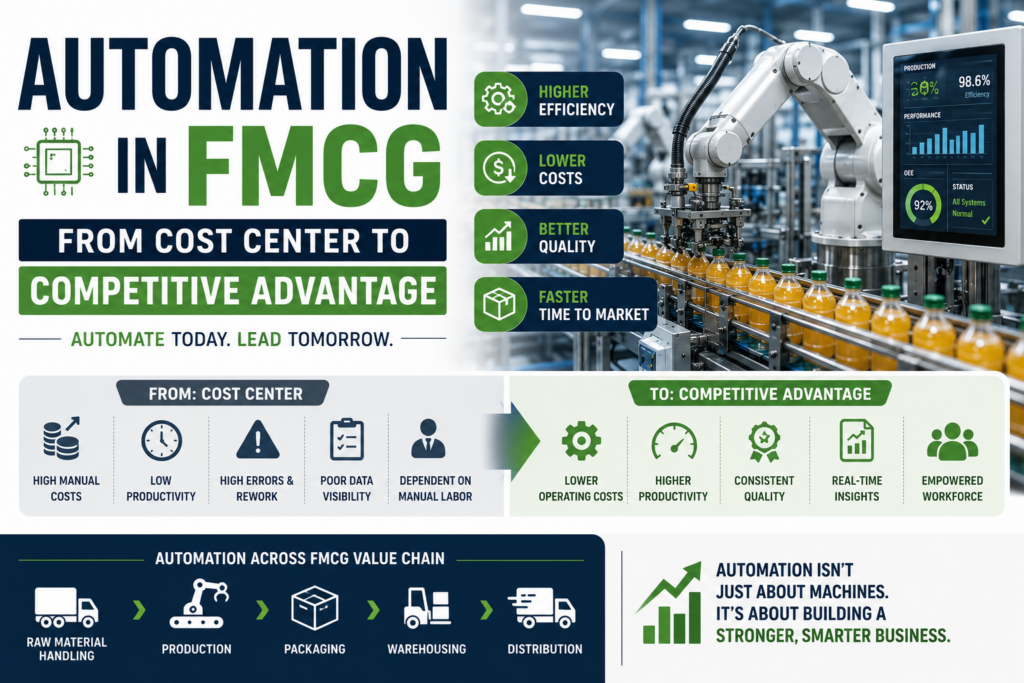 Why Intelligent Automation Is Reshaping the Future of Food & FMCG Manufacturing automation in fmcg from cost center to competitive advantage